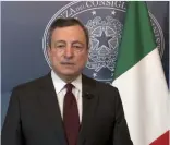  ??  ?? Da Roma
Il video di Draghi per il Global Health Summit