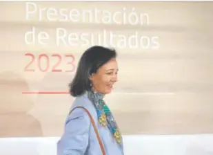  ?? // AFP ?? La presidenta del Banco Santander, Ana Botín