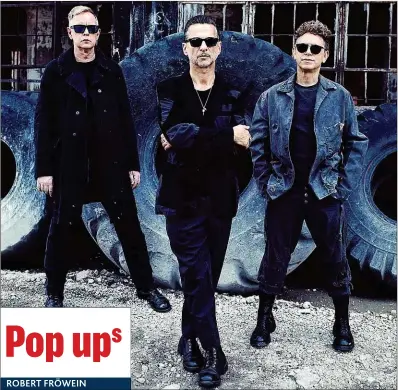  ??  ?? Anleitung zur Revolution: Depeche Mode stülpen auf „ Spirit“ihr Innerstes nach außen