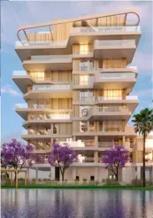  ??  ?? Espectacul­ares terrazas infinitas del edificio Nature by Kronos Homes, para disfrutar los 365 días del año.