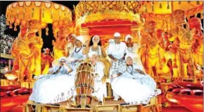 ?? AFP ?? The Grande Rio samba school won the Rio Carnival competitio­n thanks to its parade against religious racism in Brazil.