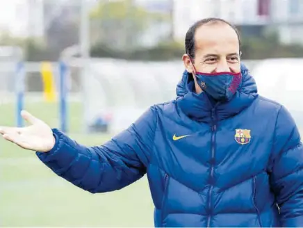  ?? //FCB ?? Lluís Cortes reclama máxima atención para contrarres­tar el peligro del City en las pérdidas de balón