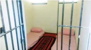  ?? PHOTOS: Nazifi Dawud Khalid ?? A furnished cell room in Bompai Police Division.