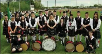  ??  ?? The Thomas Kent Pipe Band will play a recital outside the CMYS Hall in Fermoy on Culture Night.