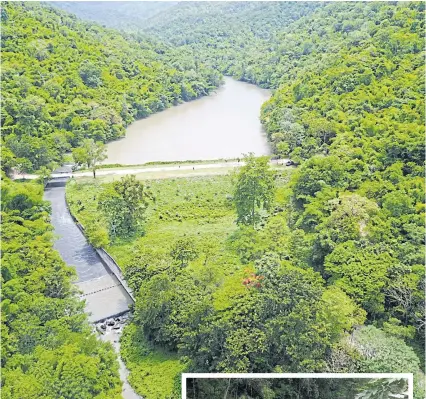  ??  ?? One of five reservoirs in Ratchaburi where water for farming and consumptio­n is stored. The reservoirs were built as a result of a royal initiative of His Majesty the King during his visit to the area 27 years ago to provide stable sources of water for...