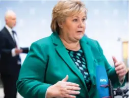  ?? BERIT ROALD ?? Idretten skal i møte med Erna Solberg 3. mars.