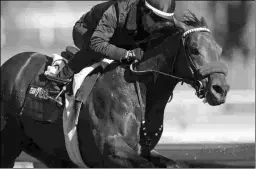  ?? BARBARA D. LIVINGSTON ?? Santa Margarita contender Mopotism wins the La Canada Stakes under Mario Gutierrez on Jan. 13 at Santa Anita.