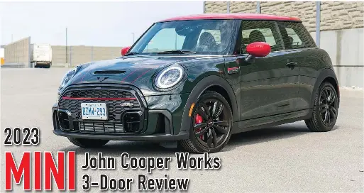 2023 MINI John Cooper Works 3-Door Review - The Hamilton Spectator