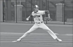  ?? TONY GATLIN/TONY Gatlin Photograph­y ?? Benton junior Dawson Turner throws a pitch in a game earlier this season. The Panthers downed the Malvern Leopards 11-4 in Benton
Thursday.