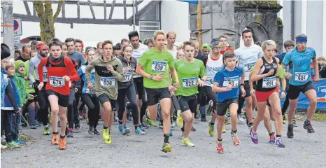  ?? FOTO: AXEL PRIES ?? Start und Ziel ist direkt am Schloss Großlauphe­im.