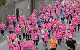  ??  ?? IN THE PINK: Some of the participan­ts in last year’s event.