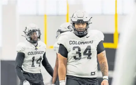  ?? Daily Camera ?? Colorado defensive lineman Mustafa Johnson says he never got away from football during the COVID- 19 induced break in the college football season.