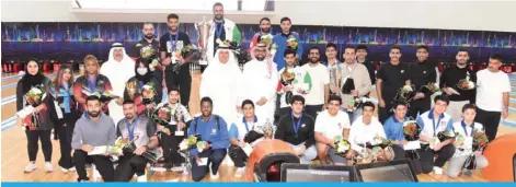  ?? ?? KUWAIT: A group photo of the winners at the conclusion of the tournament.