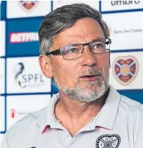  ??  ?? Craig Levein: “I am feeling a hell of a lot better.”