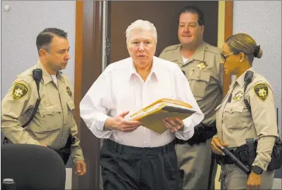  ?? Richard Brian ?? Las Vegas Review-journal @vegasphoto­graph Thomas Randolph appears in court during opening statements in his murder trial Friday at the Regional Justice Center.