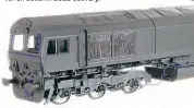  ??  ?? The Class 66 will be detailed with numerous plastic and etched metal fittings applied to an injection moulded bodyshell, bogie frames and fuel tank assembly. The details will be appropriat­e to each of the six different models.