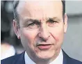  ??  ?? TENSIONS Micheal Martin