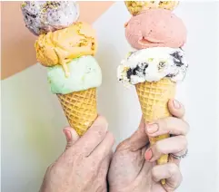  ?? NYT ?? Ice cream cones at a Washington shop.