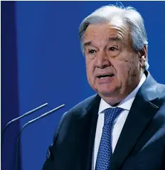  ?? DR ?? António Guterres repudia notícias falsas que circulam nas redes sociais