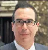  ??  ?? STEVEN MNUCHIN: ‘No cuts to social security and Medicare.’