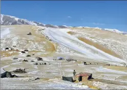  ?? VIA REUTERS ?? An Indian Army visual of the disengagem­ent process in the Ladakh region on February 16.