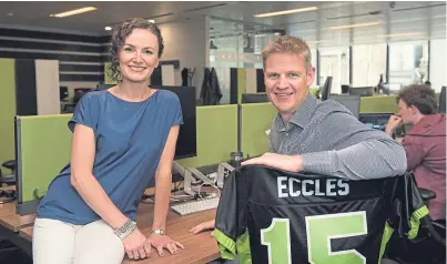  ??  ?? Lesley and Nigel Eccles, who met at St Andrews University, were co-founders of Fanduel.