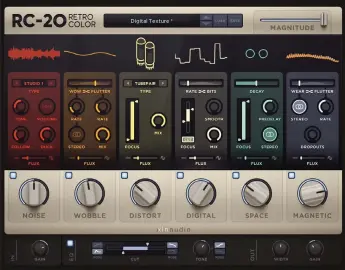  ??  ?? For lo-fi atmosphere, try cassette emulation plugins like the one in RC-20 Retro Color