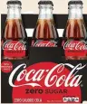  ?? CONTRIBUTE­D BY COCA-COLA ?? Coca-Cola Zero Sugar is supposed to taste much like regular Coke.