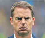  ??  ?? Frank de Boer: saw his team fail to score in four league defeats.