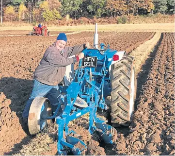  ??  ?? PLOUGHING CHAMPION: Billy Henderson was match winner at Breadalban­e.