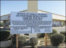  ?? JULIE DRAKE/VALLEY PRESS ?? The Lancaster Planning Commission denied a conditiona­l use permit to sell beer and wine for off-site consumptio­n for a proposed 7-Eleven mini-mart and fueling station at the northeast corner of Avenue J and 20th Street West.