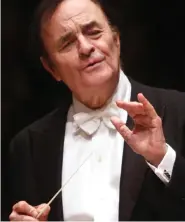  ??  ?? ‘Lured stars to his suite’: Charles Dutoit