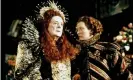  ??  ?? Quentin Crisp and Tilda Swinton in Sally Potters 1992 film Orlando. Photograph: Allstar Picture Library Ltd./Alamy