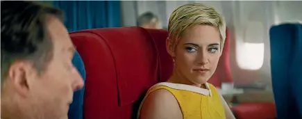  ??  ?? With her close-cropped hairdo, easy charm and strong conviction­s, it’s hard not to be drawn to Kristen Stewart in Seberg’s every scene.