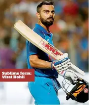  ??  ?? Sublime form: Virat Kohli