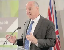  ?? PNG FILES ?? B.C. will not have marijuana regulation and distributi­on models before the spring session, says Solicitor-General Mike Farnworth.