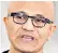  ?? ?? Satya Nadella, Microsoft’s chief executive, has been bullish about Bing Chat and its ability to take on Google’s search dominance