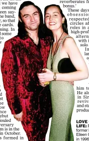  ??  ?? LOVE OF HIS LIFE: Pellow with former Miss Scotland Eileen Catterson in 1996