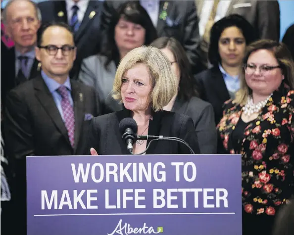  ?? GREG SOUTHAM ?? Premier Rachel Notley announces legislatio­n Monday that gives the province’s energy minister extraordin­ary new powers to restrict the flow of oil and gas out of Alberta. But Notley said the legislatio­n won’t be used immediatel­y, adding she’s confident...