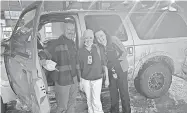  ?? CHILDREN’S MEDICAL CENTER OF CENTRAL TEXAS ?? Dr. John Lloyd and his 2005 Ford Excursion was able to get himself and nurses Kelly Klaus, center, and Nicole Padden through sleet and over icy roads to Marble Falls to care for Zaylynn Arias. PROVIDED BY DELL