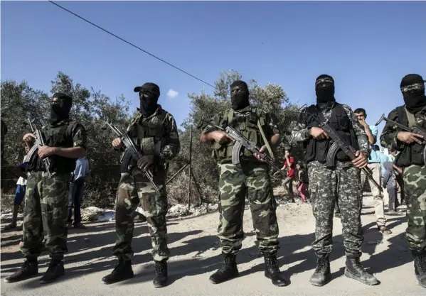  ?? ?? Foto de archivo de las brigadas de Hamás.