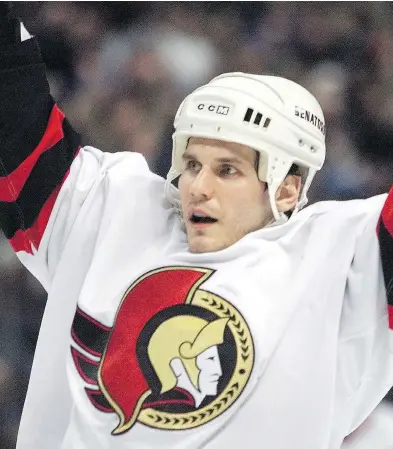  ?? JOHN MAJOR / POSTMEDIA NEWS FILES ?? Alexei Yashin, the Senators’ first draft pick in franchise history, remains a controvers­ial figure in Ottawa.