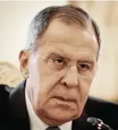  ?? AFP ?? El ministro de Relaciones Exteriores ruso, Serguéi Lavrov.