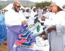  ?? ?? Minister of State for Manicaland Provincial Affairs and Devolution, Advocate Misheck Mugadza (left) tours Johane the Fifth of Africa Internatio­nal Church women’s projects in Penhalonga last week on Saturday. Picture: Tinai Nyadzayo.