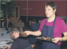  ?? Photograph: Kevin McGlynn. ?? Chef and forager Gary Goldie put on a foraged food and whisky pairing event.