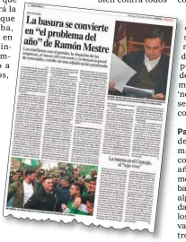  ??  ?? "EL PROBLEMA DEL AÑO". En juliopasad­o, PERFIL CORDOBA señalóque era uno de los conflictos deMestre.