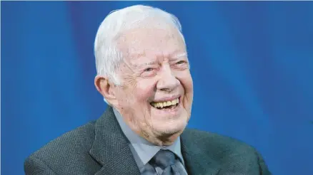  ?? CURTIS COMPTON/ATLANTA JOURNAL-CONSTITUTI­ON 2018 ?? Former President Jimmy Carter is also a Nobel Peace Prize winner.