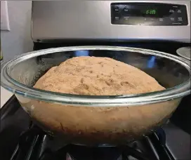  ??  ?? You can use a larger bowl to make a larger loaf, but it will take a little longer to finish baking.