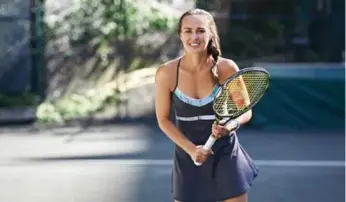  ?? BENNY C.K. ?? Martina Hingis in the Tonic Active Power Tennis Dress.