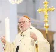  ?? DIÓCESIS DE MÚNICH Y FRISINGA ?? 3 El cardenal Reinhard Marx, el pasado domingo, en una celebració­n en honor de san Benón de Meissen, patrón de Múnich.